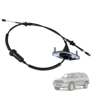 Imagem de Cabo de controle de câmbio de transmissão 52110007AA de substituição, cabo de mudança de marchas compatível com Dodge Dakota 1997-2000 e Durango 1998-2000, cabo seletor de engrenagem de transmissão