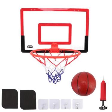 Imagem de Mini cesta de basquete para crianças para uso interno com acessórios -