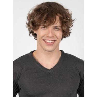 Imagem de Suéter Aleatory Gola V New Frame Mescla Preto-Preto-P-Masculino