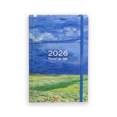 Imagem de AGENDA 2026 VINCENT VAN GOGH SEMANAL MINI CAMPO DE TRIGO TECA PAPELARIA