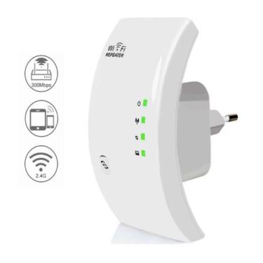Imagem de Repetidor De Sinal Amplificador Wireless Wifi 300mbps Barato - Keedi