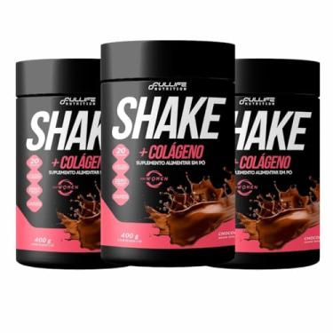 Imagem de Kit 3 Shakes com Colágeno For Women Chocolate 400g | Fullife