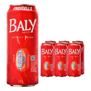 Imagem de Baly Freegells Energético Sabor Cereja, 473ml, Kit com 6 Unidades