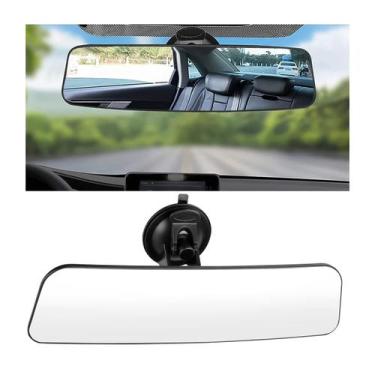 Imagem de Espelho retrovisor de carro antirreflexo de grande angular HD Inside -