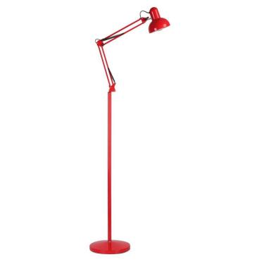 Imagem de Luminária Piso 1,90m Articulada Chão Vermelha