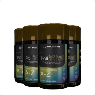 Imagem de 4X Polivital A-Z 60 Caps Hf Suplementos