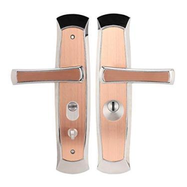 Imagem de Alça de aço inoxidável Mortice Lockset Lockset porta bloqueio de porta dupla segurança anti-roubo fechadura mecânica YYDFPIIA