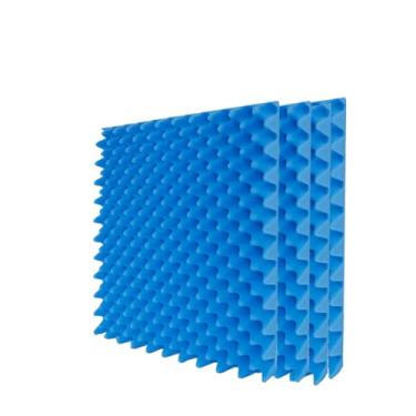 Imagem de Painéis acústicos de 20 peças, painéis de espuma acústica à prova de som de caixa de ovo, tratamentos acústicos de estúdio de gravação (50 x 50 x 5 cm/19,6 x 19,6 "x1,9", azul)