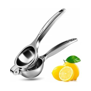 Imagem de Extrator de suco limão manual Heavy Duty citrus metal alto para laranja e lima Fácil usar limpar Resistente à corrosão seguro lava-louças Projetado ergonomicamente