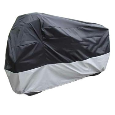 Imagem de Capa de motocicleta - Capa de armazenamento de bicicleta eficiente | Protetor de armazenamento à prova de vento para todas as estações com furos de bloqueio para deslocamento diário, tempo chuvoso