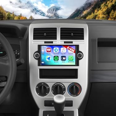 Imagem de [4+64G] Android 15 estéreo automotivo para Dodge Ram 1500/2500/3500 06-08, Dodge Durango 05-08, Chrysler 300 Touring/300C/300M 05-07, Jeep Grand Cherokee 05-09 com Carplay, rádio de 6,2 polegadas com