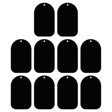 Imagem de Adesivo de furo de roda | Pacote com 10 almofadas de válvulas fechadas, componentes pretos para bicicletas, kits de reparo de pneus de ciclismo para atividades ao ar livre, viagens, acampamento