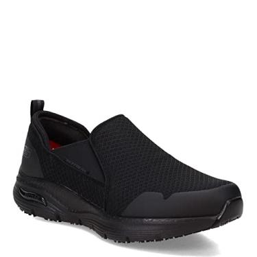 Imagem de Skechers Tênis masculino Arch Fit SR - Tineid Work Shoe - Largura larga, Preto, 7 Wide