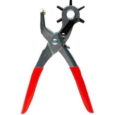 Imagem de Alicate Vazador Furador Chinelo Couro Eva Cinto 6 Furos Arte