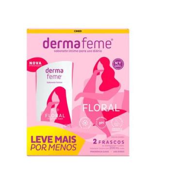 Imagem de Kit Dermafeme Sabonete Íntimo 2x200 ml Floral  Cimed