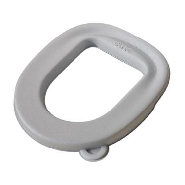 Imagem de SiaBiced Protetor de Assento Sanitário Universal em EVA Confortável e Lavável, Capa Almofadada para Assento Sanitário para Viagens, Casa, Fazenda, Hotel e Bar, Cinza