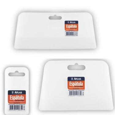 Imagem de Kit Espátula Plástica Massa Corrida 4,5 Cm, 13,1 Cm E 20 Cm - Atlas