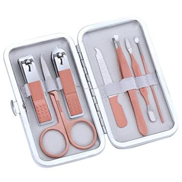Imagem de Kit Profissional de Pedicure 7PCS com Tesoura Unha Aço Inoxidável Grooming para Salão Estojo Homens Mulheres Pais Idosos Pacientes Cuidado as Unhas Viagens