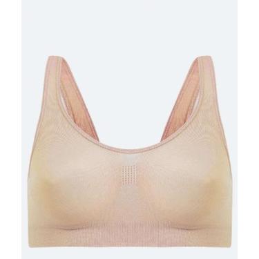 Imagem de Sutiã Top Sem Bojo Microfibra Alças Largas DelRio-12866, Bege, P