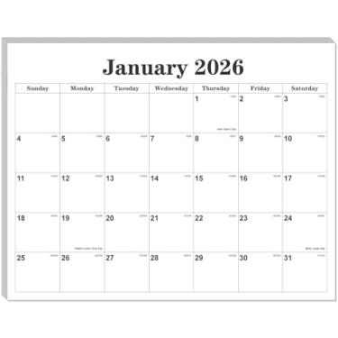 Imagem de Calendário magnético de geladeira 2025-2026 - calendário 2026 de novembro de 2025 a junho de 2027 a 20 calendários mensais de geladeira com designs mínimos para organização, 21,6 cm x 28 cm, preto