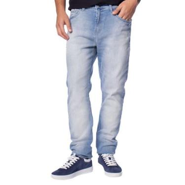 Imagem de Calça Jeans Masculina Gangster Slim Jeans Claro, Azul claro, 42