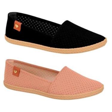 Imagem de Kit 2 Pares de Sapatilhas Alpargatas Moleca Microperfuros - Nude Cor:;Tamanho:35;Gênero:Feminino-Feminino