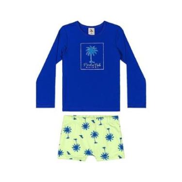 Imagem de Conjunto Camiseta UV e Sunga Boxer Quimby-Masculino