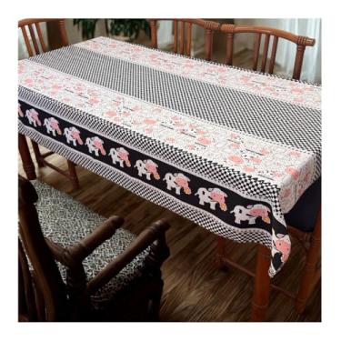 Imagem de Toalha para Mesa 6 Lugares 2,00 x 1,40cm Tecido Oxford Retangular Fácil de Limpar (Modelo - 21)