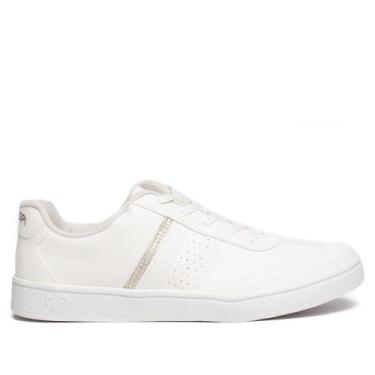 Imagem de Tênis Feminino Mississipi Napa Branco/Prata, Branco, Prata, 38