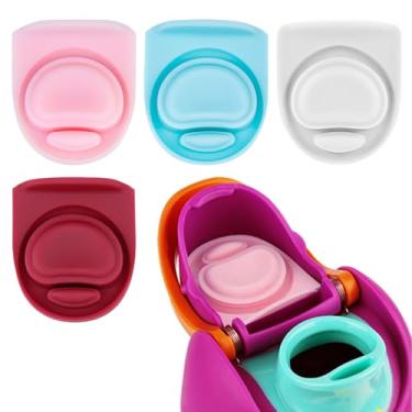 Imagem de BMSQOFD 4 peças de rolha de substituição compatíveis com Owala FreeSip 473 ml 947 ml, tampa de vedação superior de garrafa de água para Owala 16/19/24/32/1,134 g tampa de boca de vedação de silicone