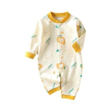 Imagem de Macacão De Algodão Para Bebê Recém-Nascido Com Estampa Do Mickey, Maca