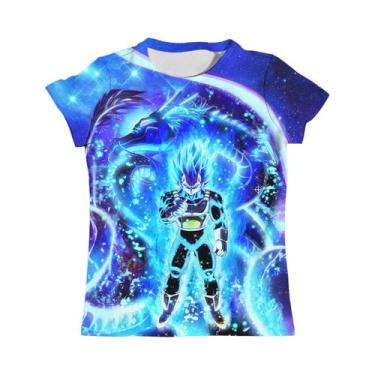 Imagem de Camiseta De Anime Dragon Ball Vegeta Goku Para Meninos Estilo Harajuku