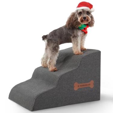 Imagem de Nordjager Escada Para Cães Com 3 Degraus E Gatos Pequenos Subirem Na Cama Nos Móveis/Janelas, Os Animais De Estimação Podem Subir, Sentar Ou Empoleirar-Se Olhar Pelas Janelas, Extra Largos Cães, Cap