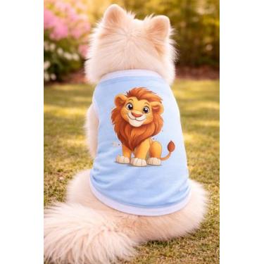 Imagem de Roupa pet personagem malha conforto macho fêmea camiseta regata cachor
