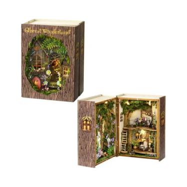 Imagem de Kit De Mini Casa De Bonecas DIY, Quebra-Cabeça 3D, Conjunto De Brinque