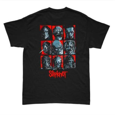Imagem de Camiseta banda Slipknot 100% Algodão estampas novas Unissex - DM Cloth