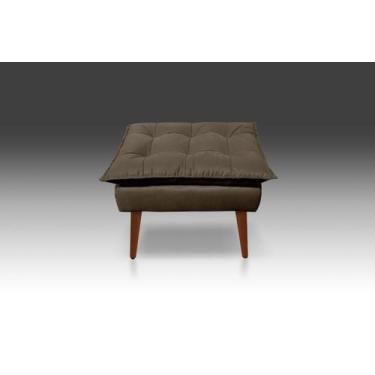 Imagem de Puf Opala Suede Marrom -Modena DECOR - CASA DA POLTRONA