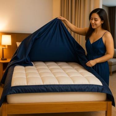 Imagem de Conjunto de capa de edredom de 3 lados com zíper king size - conjunto de capa de edredom de microfibra de design exclusivo com fecho de zíper de 3 lados, 3 peças de capa de edredom tamanho king (228 x