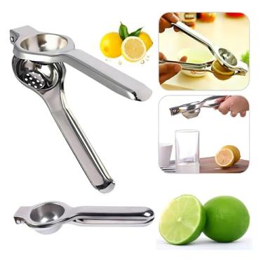 Imagem de Espremedor de Limão Profissional em Aço Inox Premium – Extração Máxima de Suco, Alta Durabilidade, Resistente à Ferrugem e Fácil de Usar no Dia a Dia