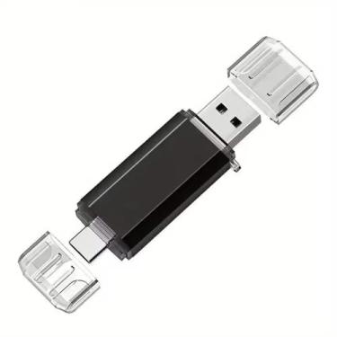 Imagem de Pen drive USB de interface dupla de 32 GB, cartão de memória USB e USB-C 2 em 1, transferência de alta velocidade para smartphones, tablets e computadores, armazenamento portátil de grande capacidade