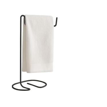 Imagem de Porta Toalha De Rosto Para Pia Lavabo Bancada Suporte Papel Higienico Pano De Prato Preto(Preto)