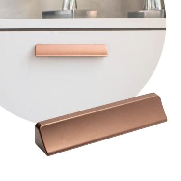 Imagem de 10 unidades Puxador Porta De Armário Penteadeira Conch 96mm (Cobre Fosco)