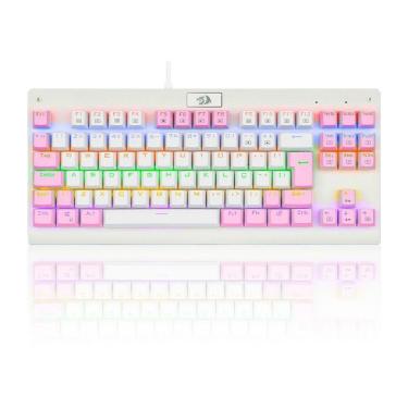 Imagem de Teclado Mecânico Gamer Redragon Dark Avenger, Rainbow e , Switch Blue, ABNT2, - K568WP-R (PT-BLUE)-Unissex