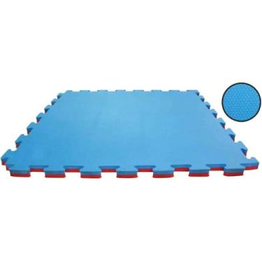 Imagem de Tatame, Evamax, Eva, Bicolor, Azul e Vermelho, 1 m x 1 m, 40 mm