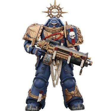 Imagem de JOYTOY Warhammer 40k Space Marine 2,Ultramarines Heavy Relic Primus Armor with Heavy Relic Bolt Rifle 1/18 Action Figure Collect and Display Model