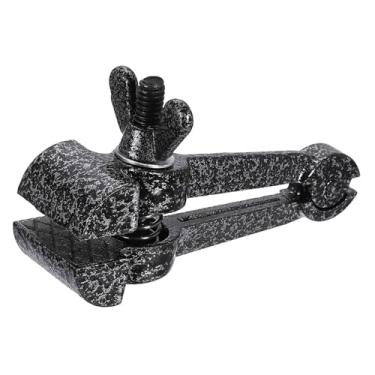 Imagem de HARFINGTON Torno de mesa universal 1-1/5.1 cm (38 mm) braçadeira de bancada portátil para perfuração de marcenaria, conduíte de corte de metal, preto