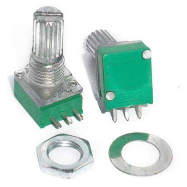 Imagem de Interruptor R097N Potenciômetro de 3 pinos B50 B10 com interruptor Amplificador de potência de áudio Potenciômetro Comprimento da alça 15 MM 5 10 20 - (Cor: B5K)