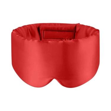 Imagem de Máscara De Dormir 100% Seda De Amora, Máscara De Olhos Macia E Almofad