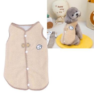 Imagem de Naroote Jaqueta de Inverno para Cachorro à Prova Isolante, Macio, Confortável Quente Excelente Material de lã, Colete, Suéter para Cachorro, Lavável Máquina Adorável Fácil Usar (L)