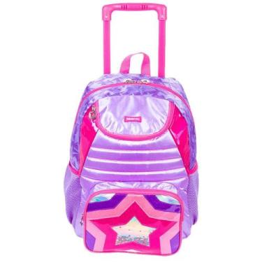 Imagem de Mochila Sestini Com Rodinhas Grande Sestini Y Star Lilás